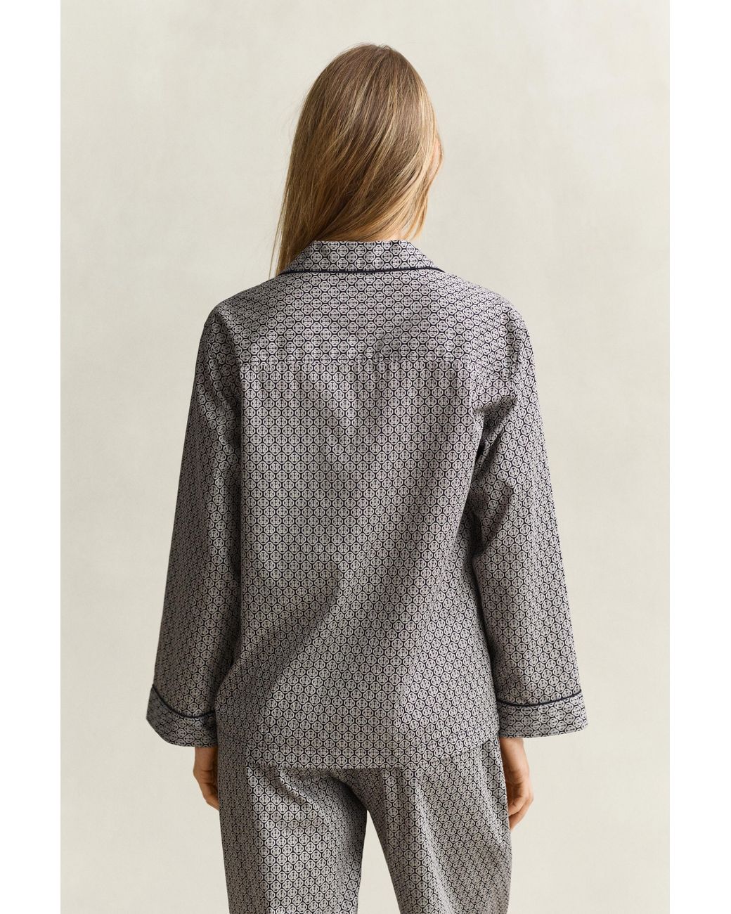 Gant Natural Printed Pajama Set Evening