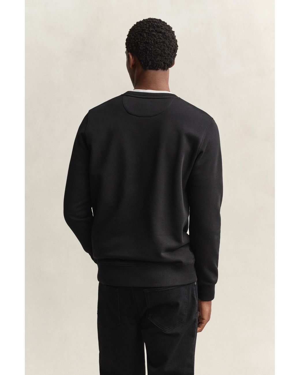 Gant Black Shield Crew Neck Sweatshirt for men