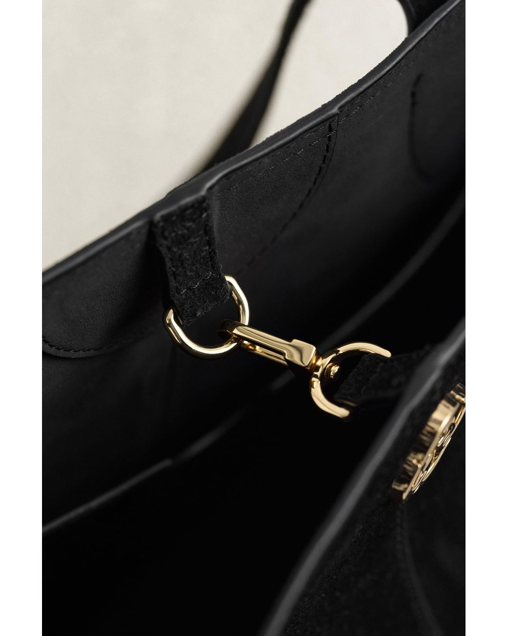 Gant Black Suede Tote Bag