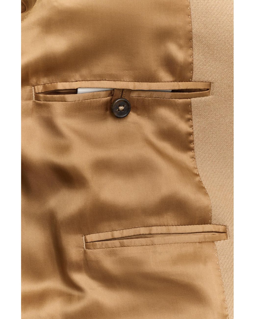 Gant Natural Wool Coat Light Taupe for men