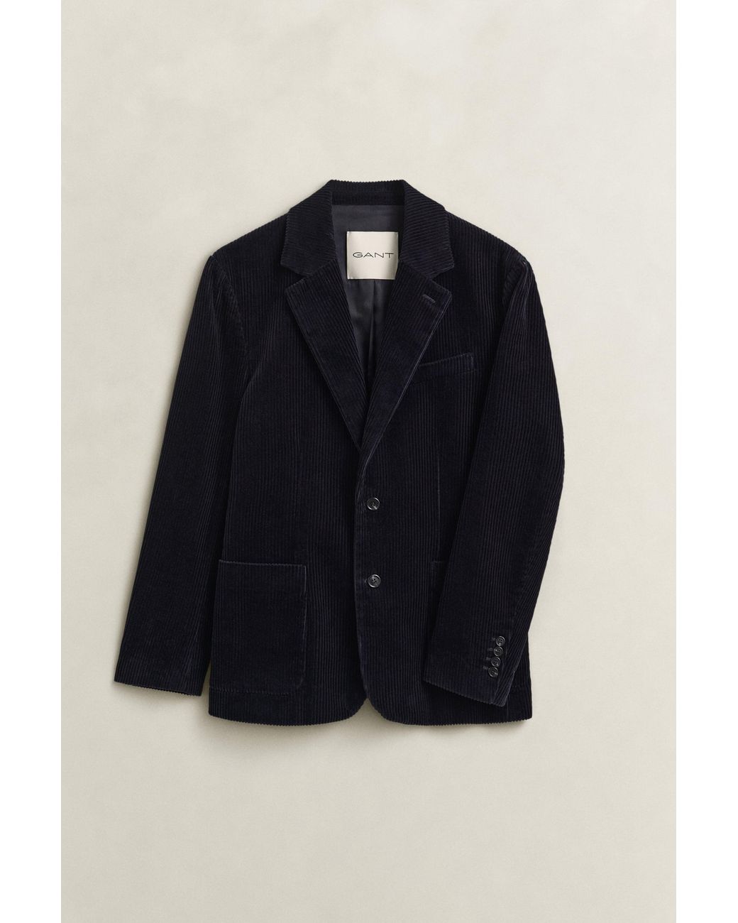 Gant Black Corduroy Suit Jacket Evening for men