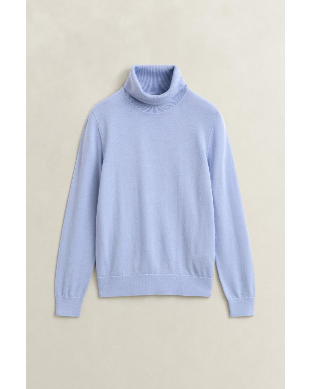 Gant Blue Extra Fine Merino Wool Turtleneck Sweater