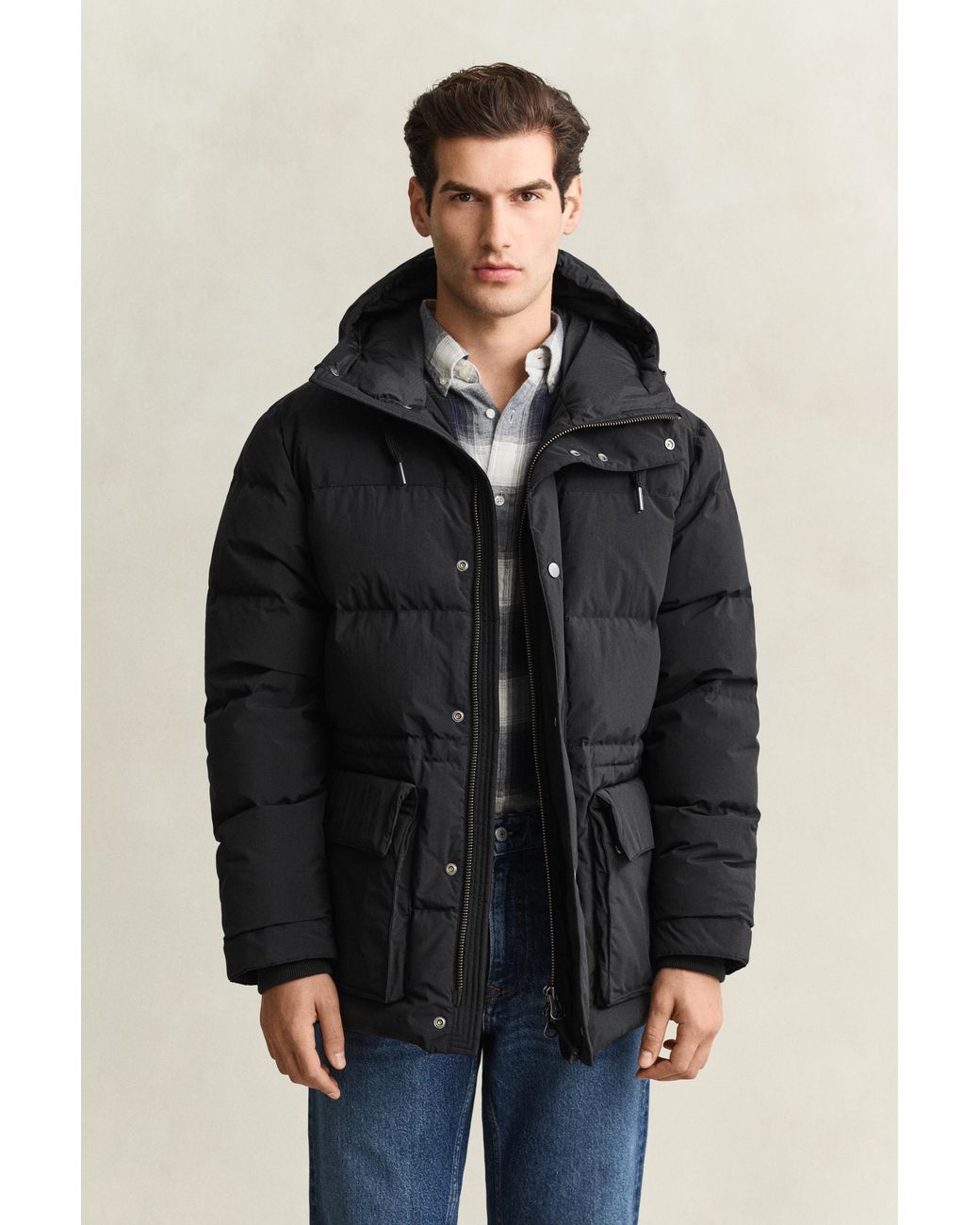 Gant Black Down Parka for men