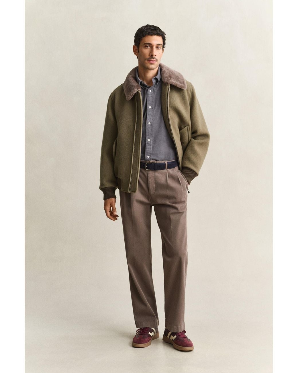 Gant Gray Corduroy Shirt for men