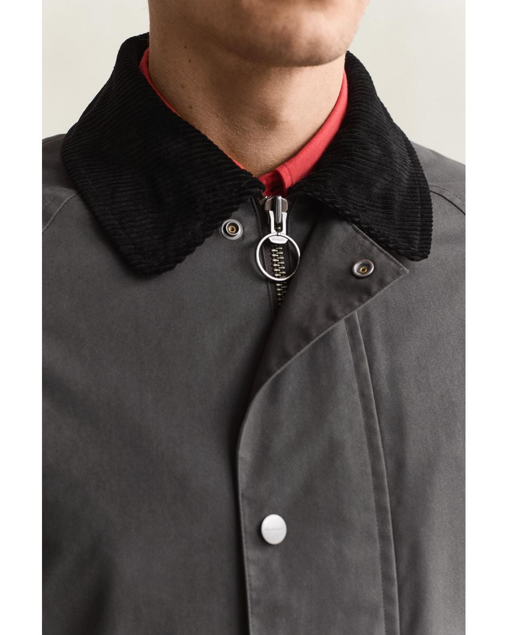 Gant Blue Waxed Barn Coat for men