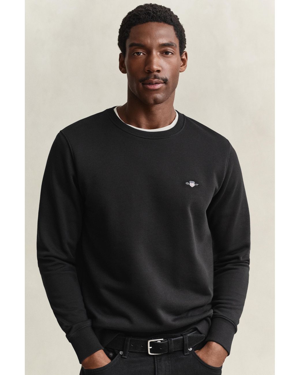 Gant Black Shield Crew Neck Sweatshirt for men