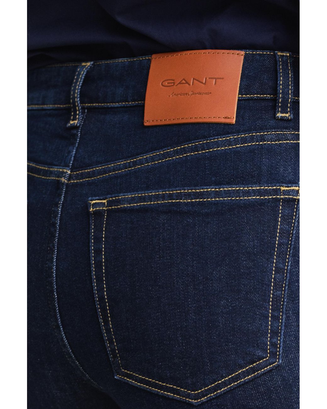 Gant Blue Slim Flared Stretch Jeans Dark