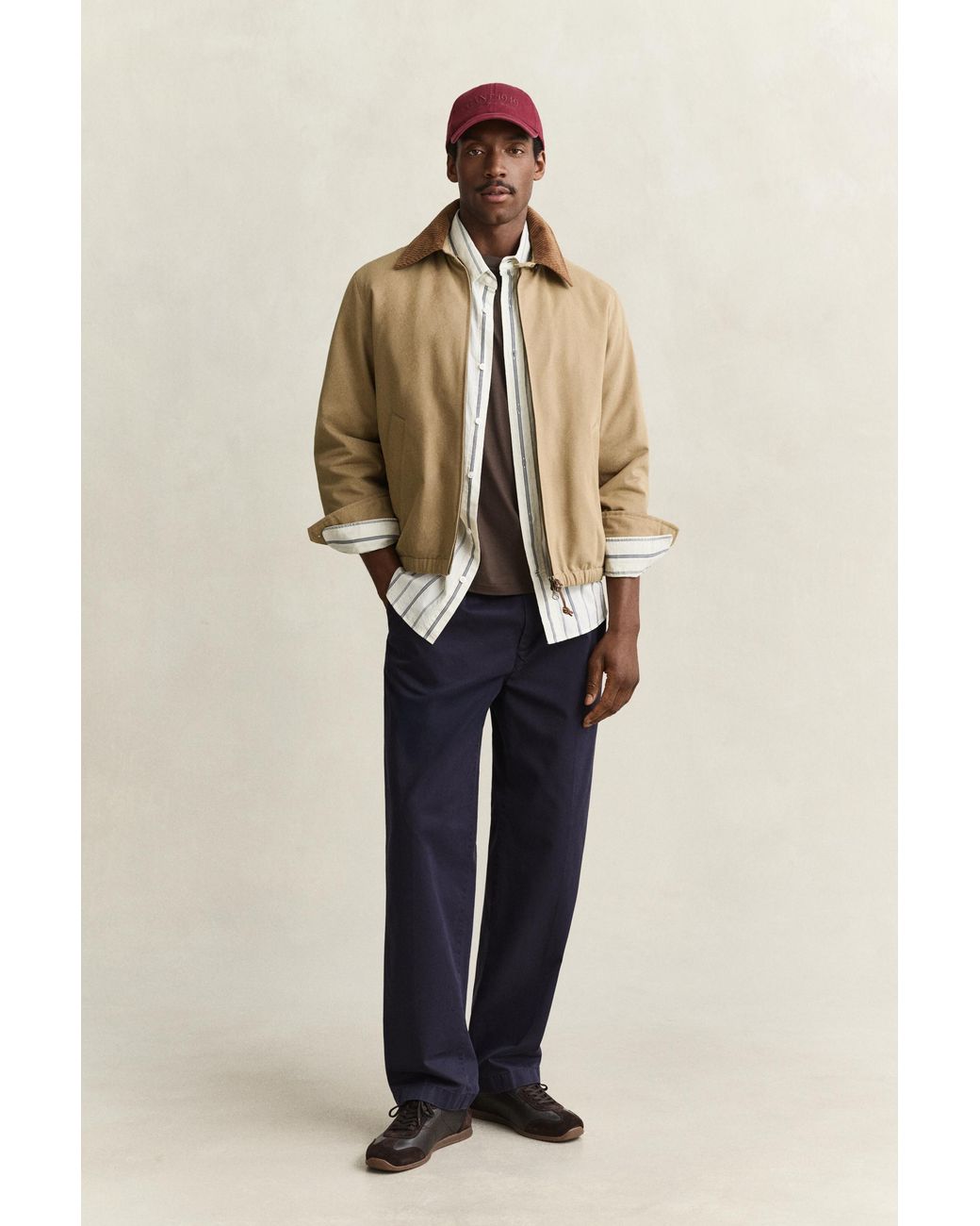 Gant Brown Pima Cotton T-Shirt for men