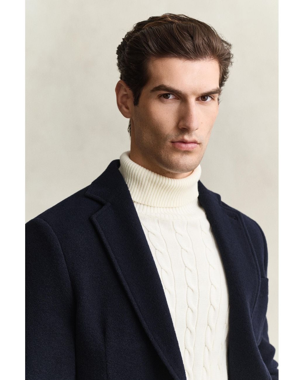 Gant Blue Felted Wool Club Blazer Evening for men