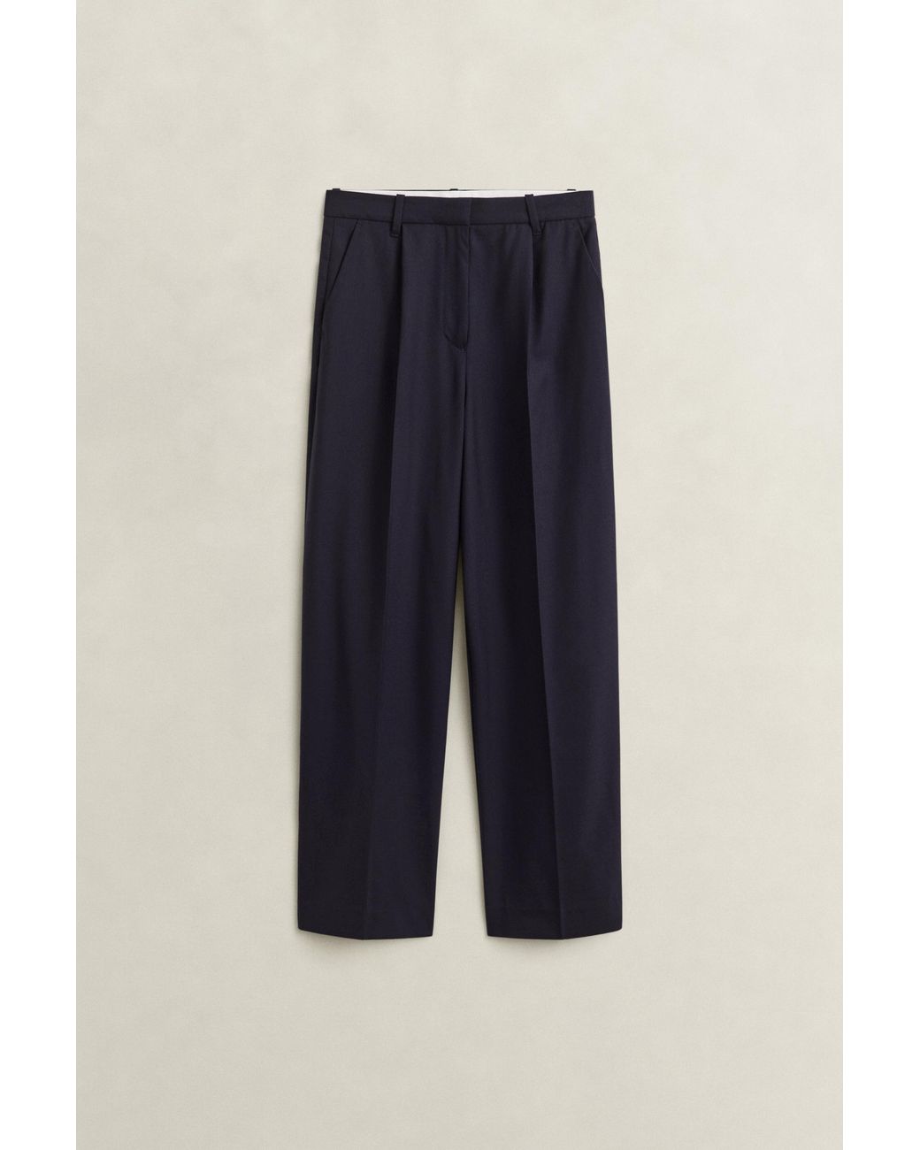 Gant Blue Tailored Wool Pants Evening