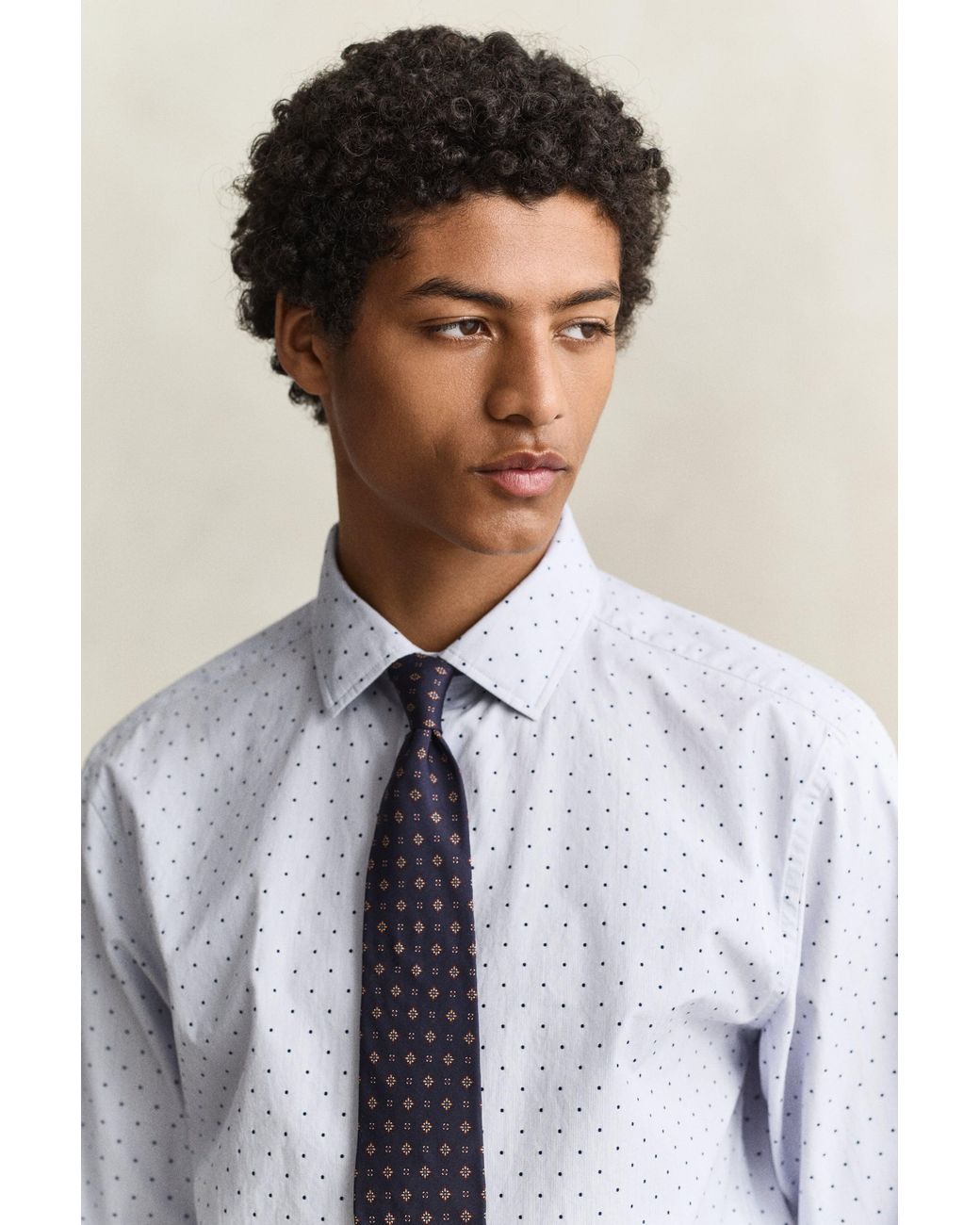 Gant Blue Fil Coupé Shirt for men