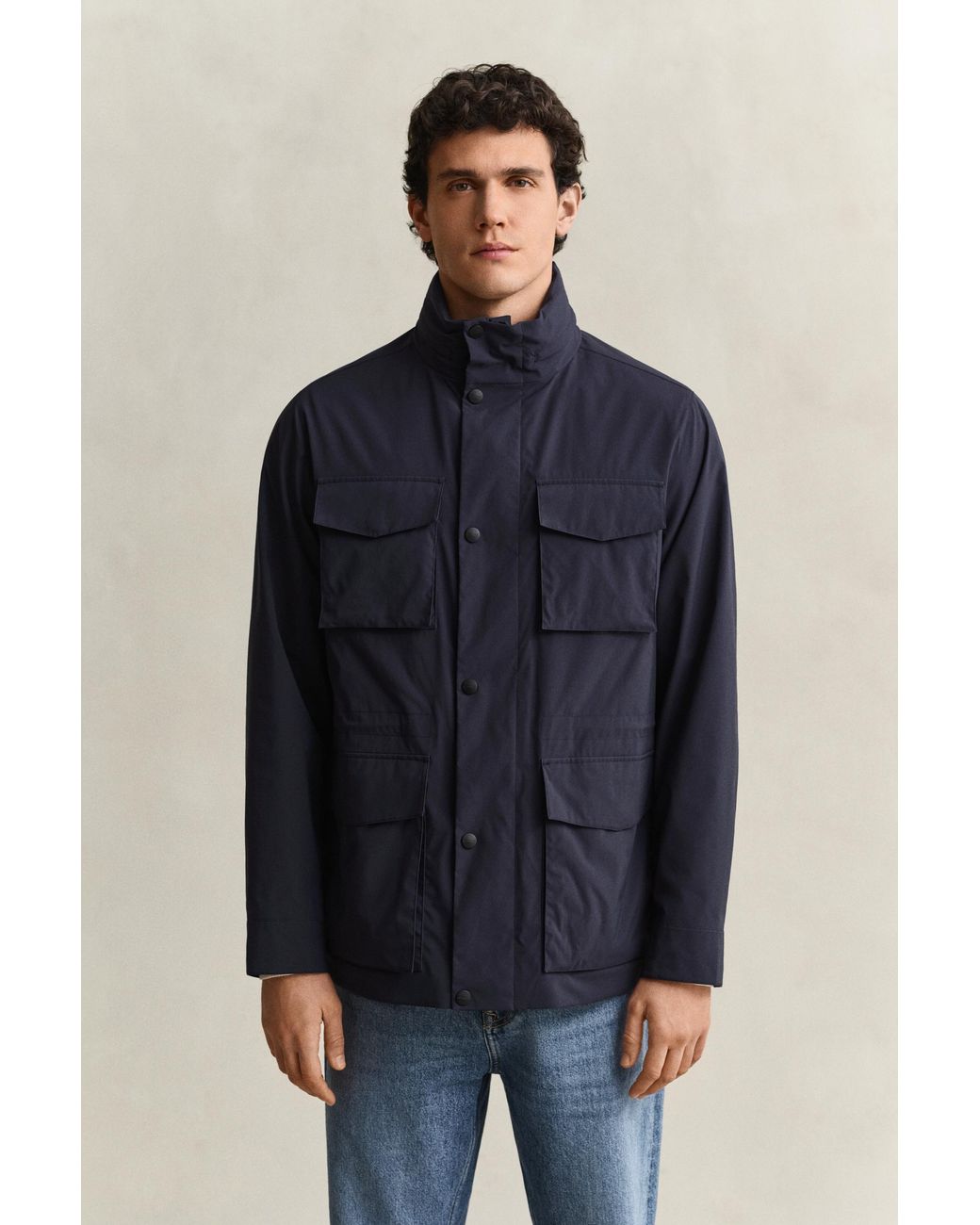 Gant Blue Lightweight Jacket Evening for men