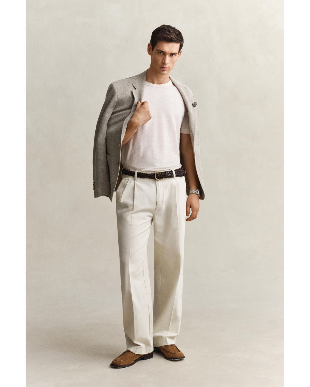 Gant Natural Linen T-Shirt for men