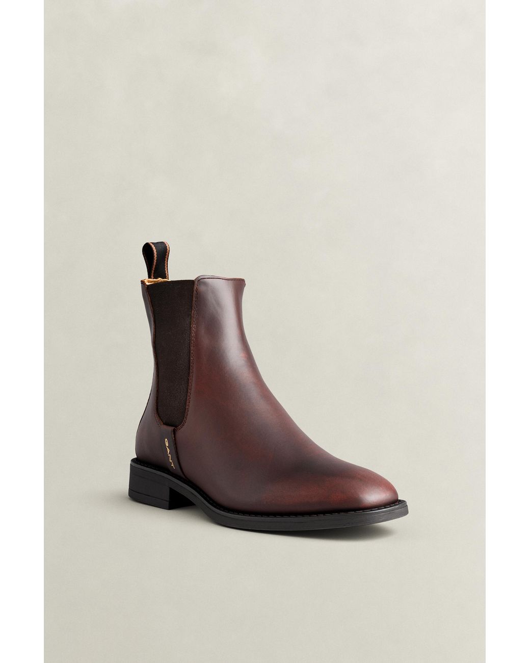 Gant Brown Fayy Leather Boots Dark