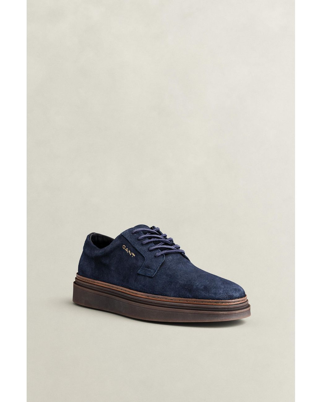 Gant Blue Kinzoon Suede Shoes Marine for men