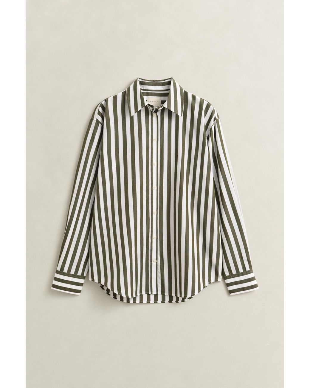 Gant Blue Relaxed Striped Poplin Shirt Country