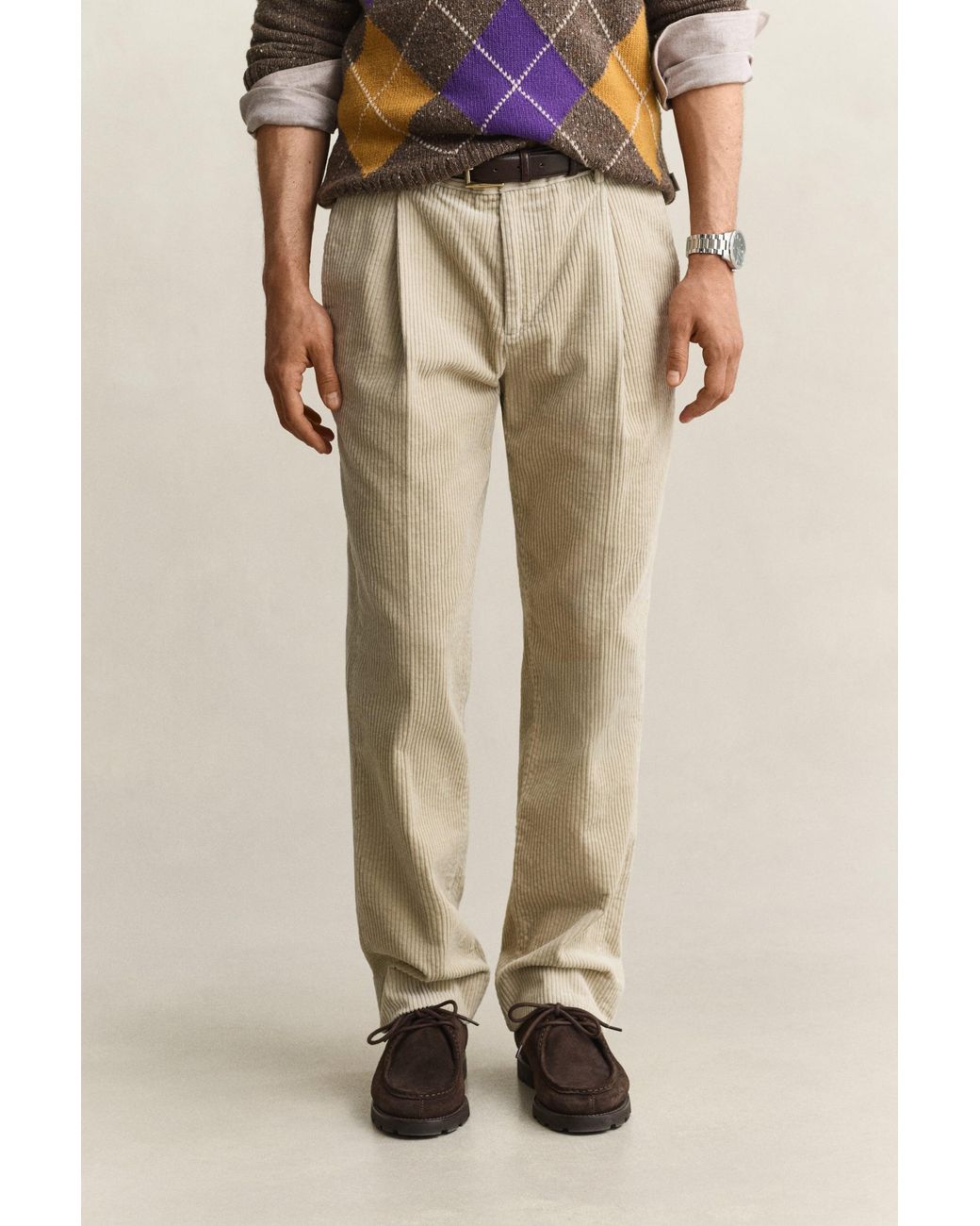 Gant Natural Corduroy Suit Pants for men