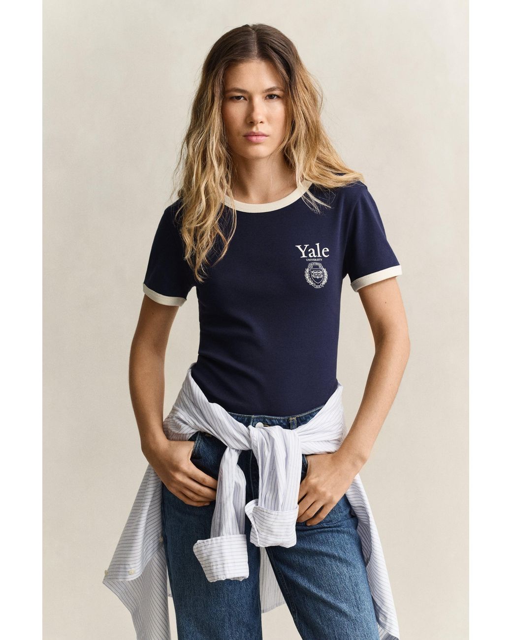 Gant Blue X Yale T-Shirt Classic