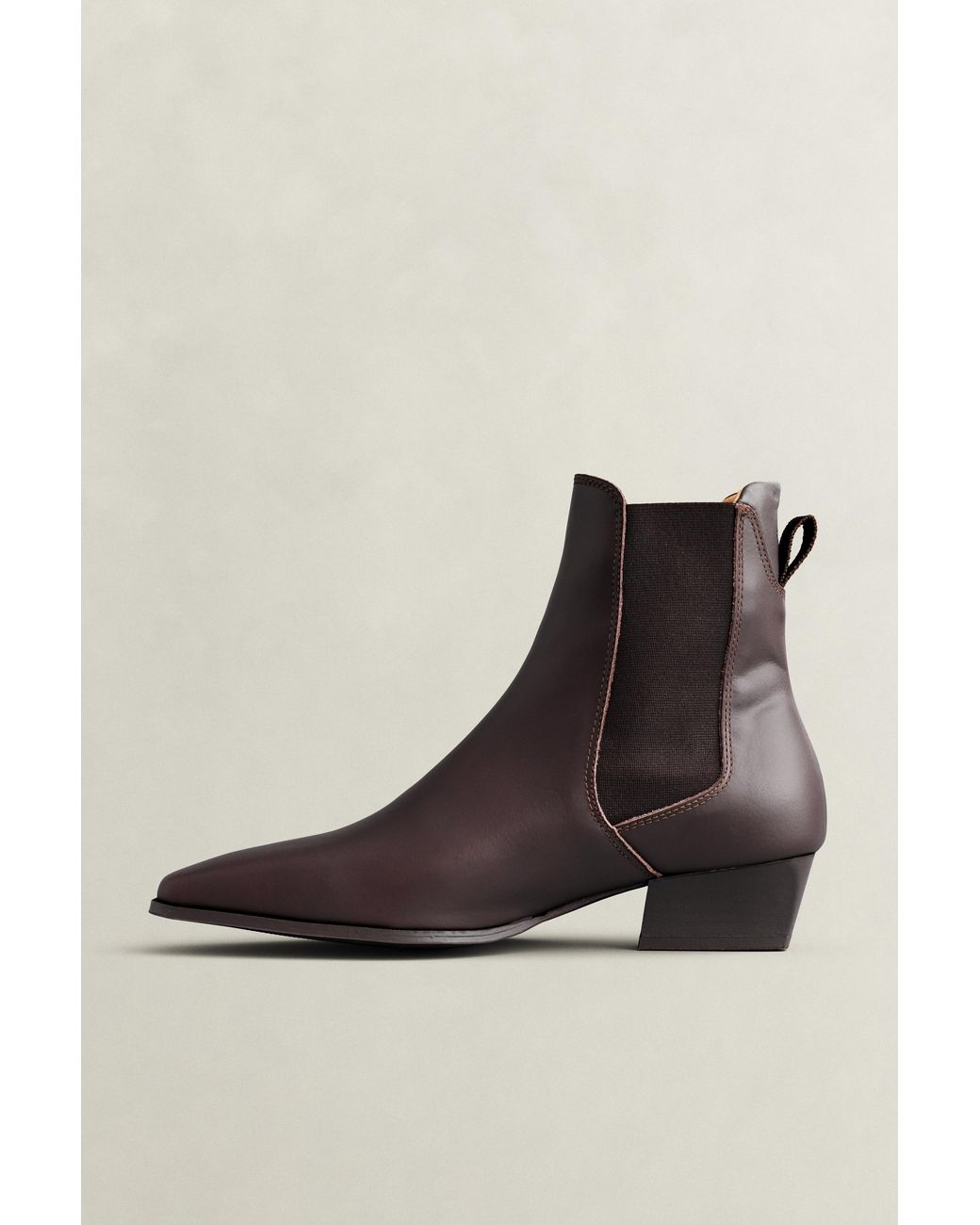 Gant Brown Bassotte Leather Chelsea Boots Dark