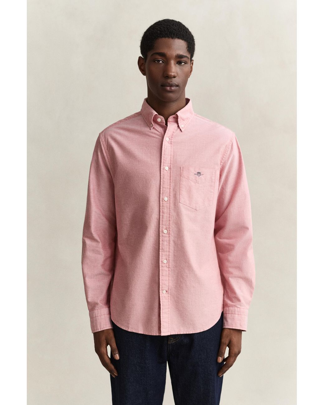 Gant Pink Classic Regular Oxford Shirt for men