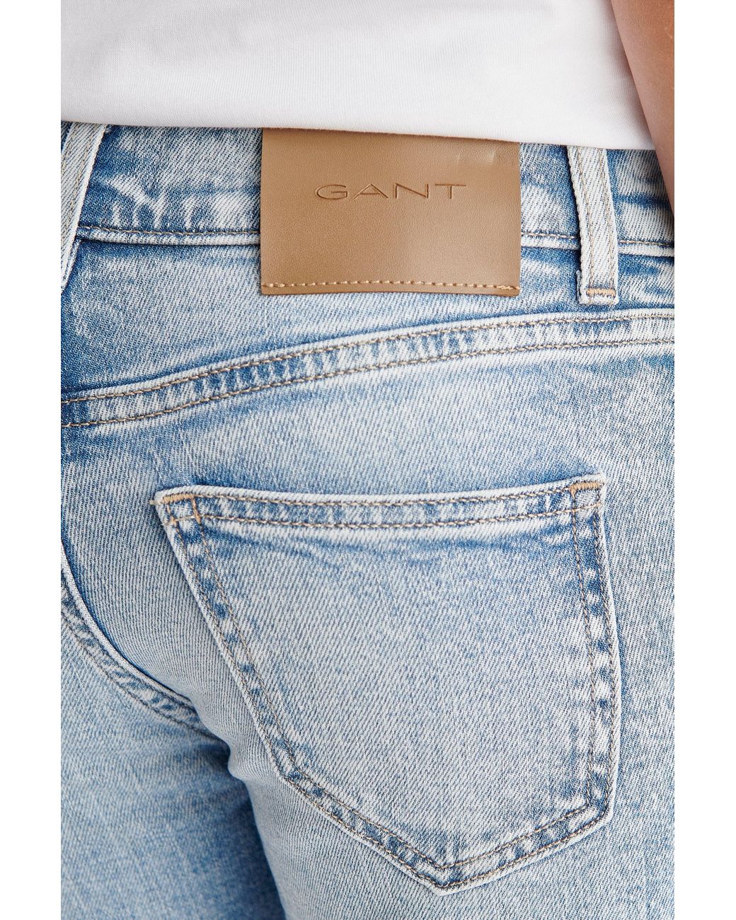Gant Blue Teens Teen Boys Straight Fit Jeans for men