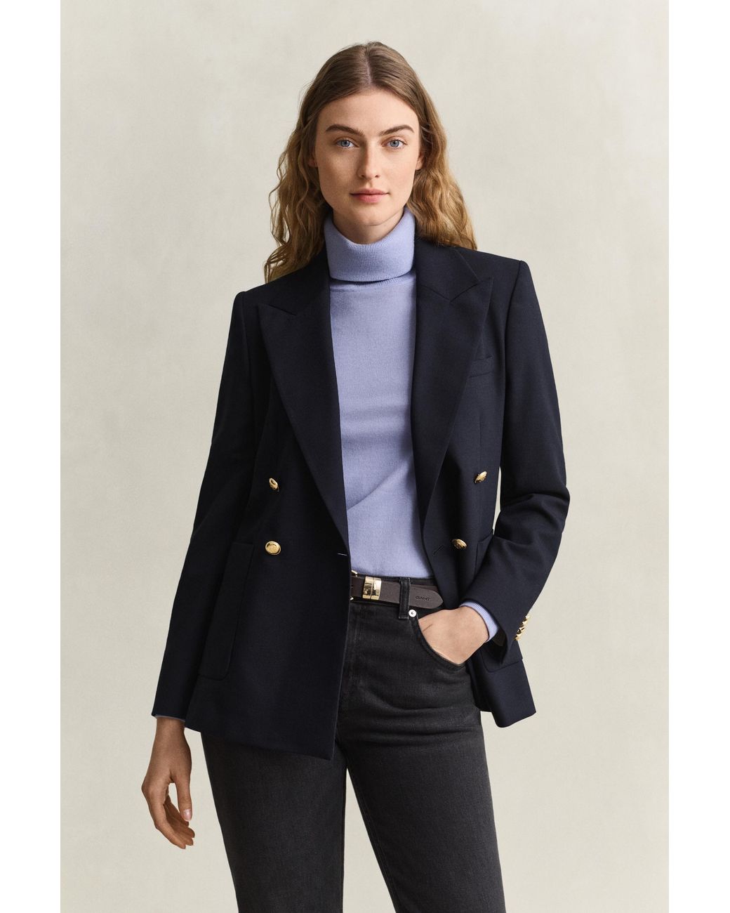 Gant Blue Slim Fit Club Blazer