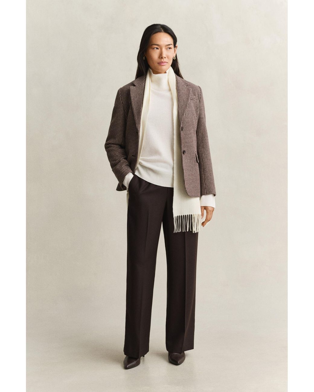 Gant Natural Wool Blend Pants Deep