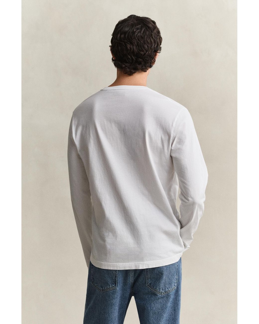 Gant Gray Shield Long Sleeve T-Shirt for men