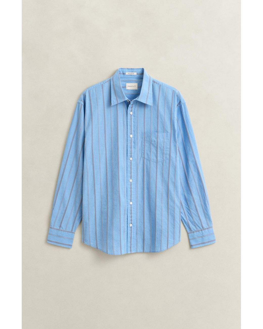 Gant Blue Relaxed Fit Dobby Striped Shirt for men