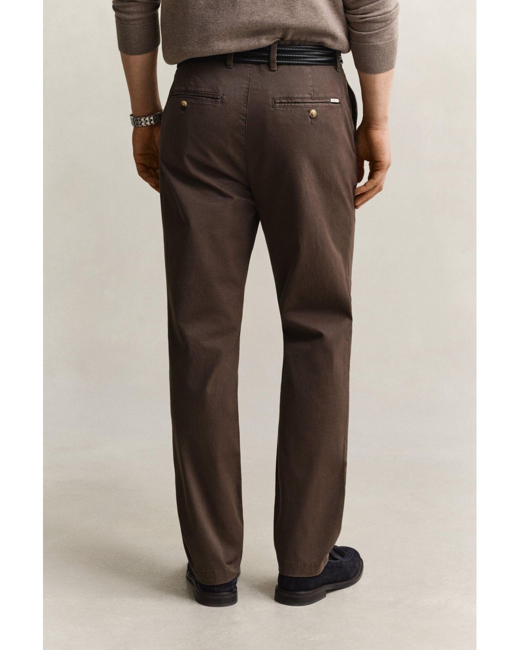 Gant Brown Classic Regular Chinos for men