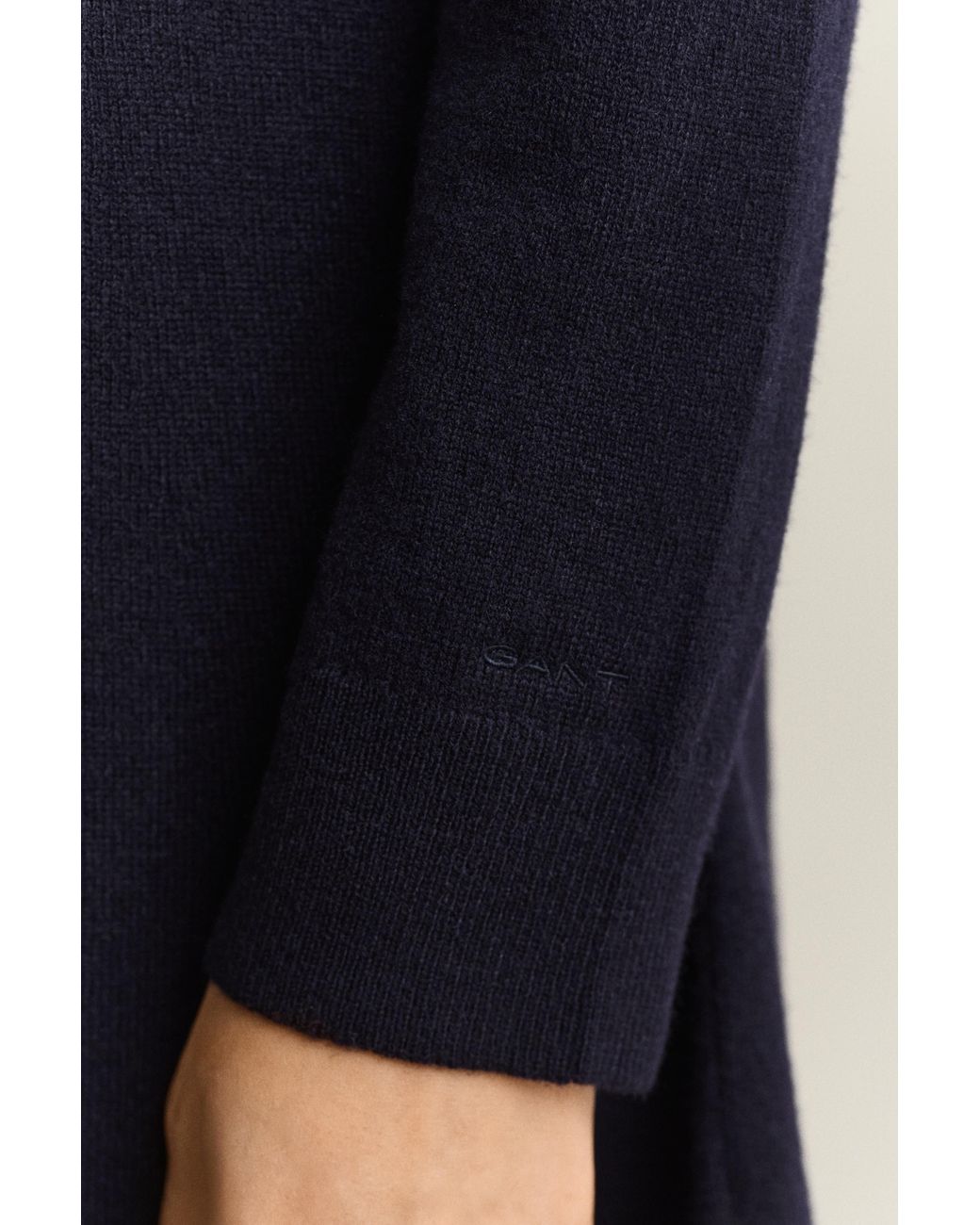 Gant Blue Superfine Lambswool Dress Evening
