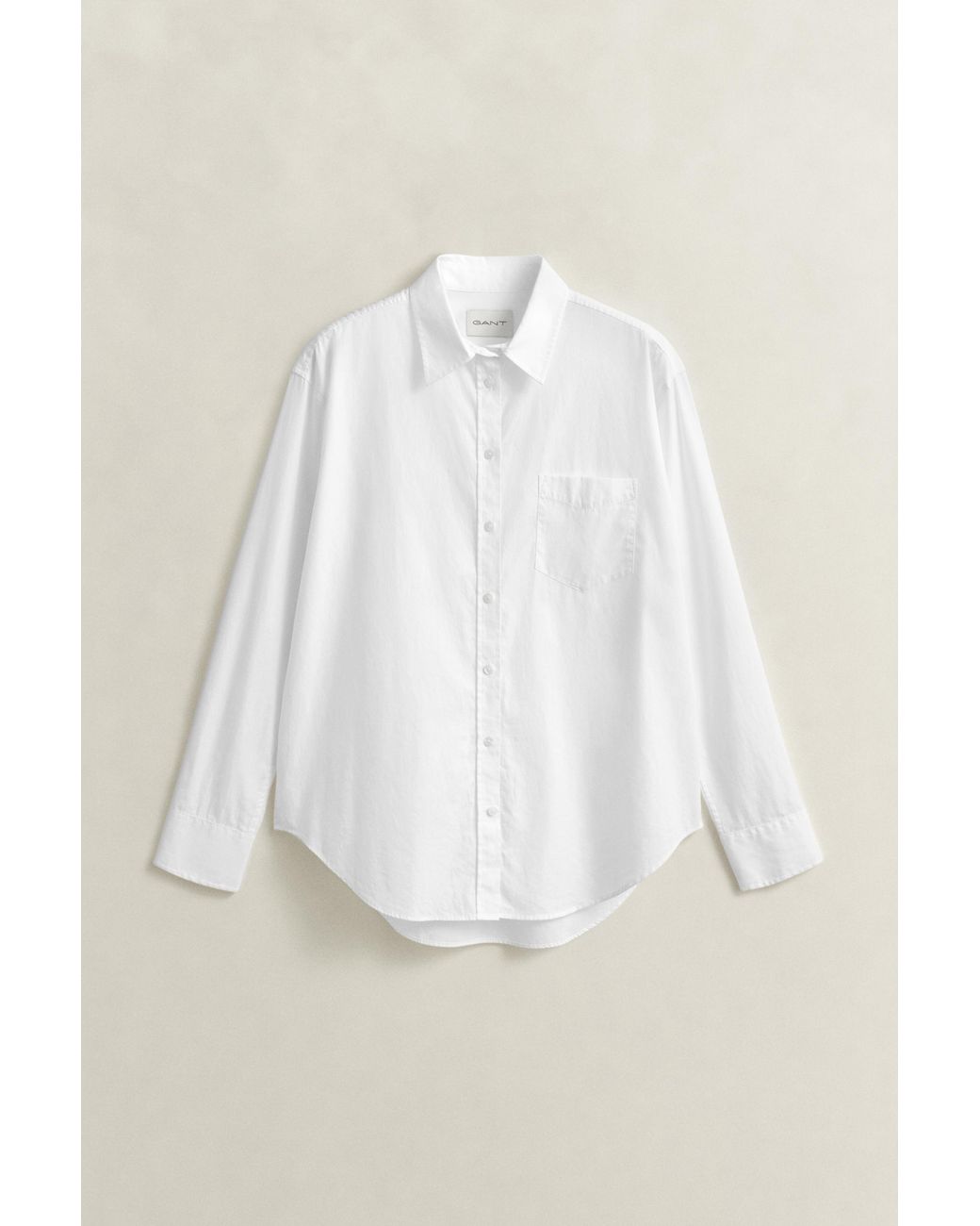 Gant Blue Relaxed Fit Classic Poplin Shirt