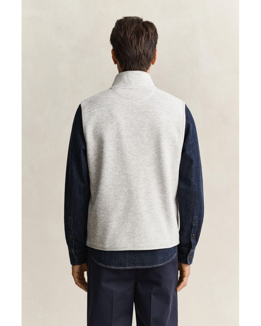 Gant Blue Fleece Vest for men