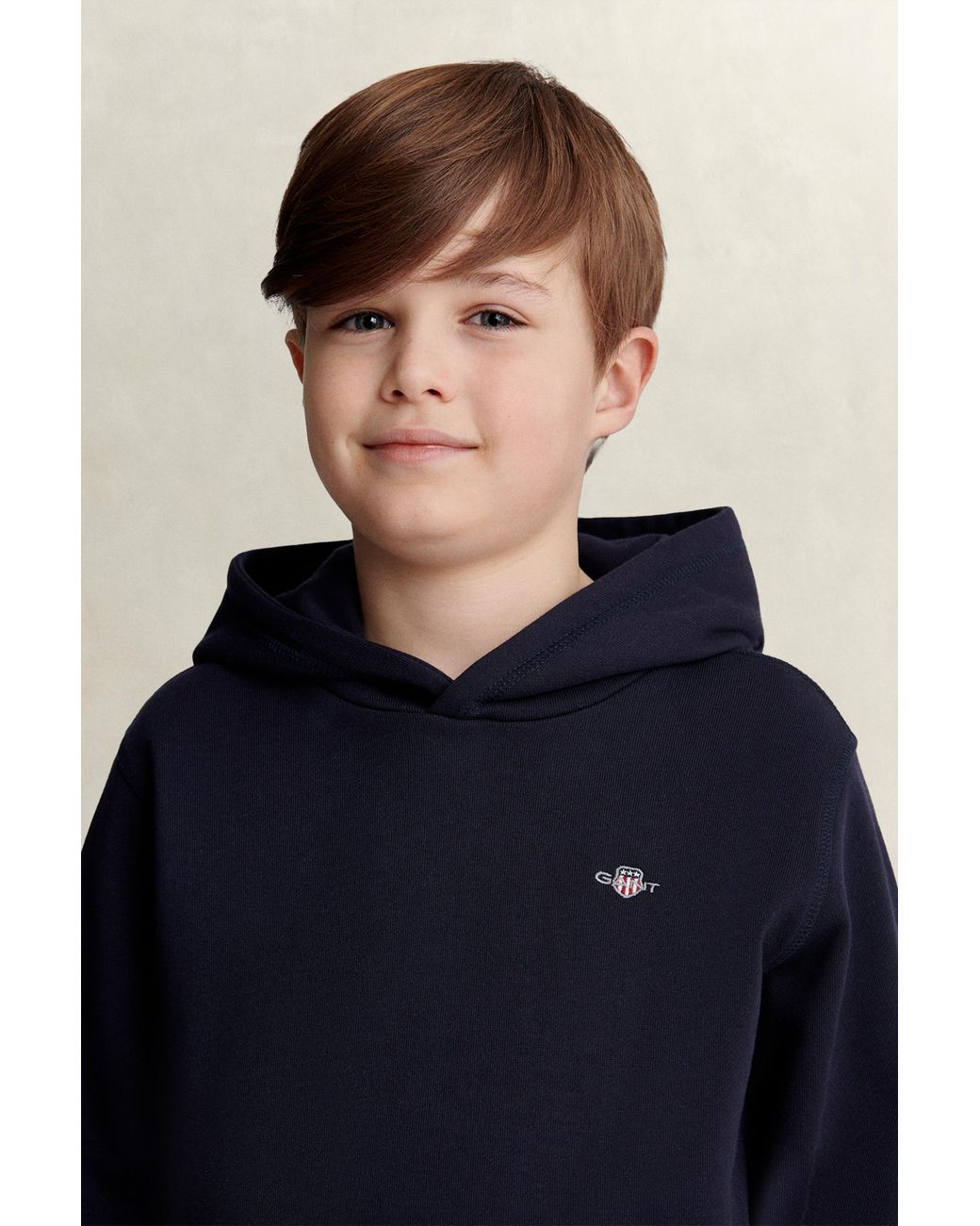 Gant Blue Teens Shield Hoodie Evening