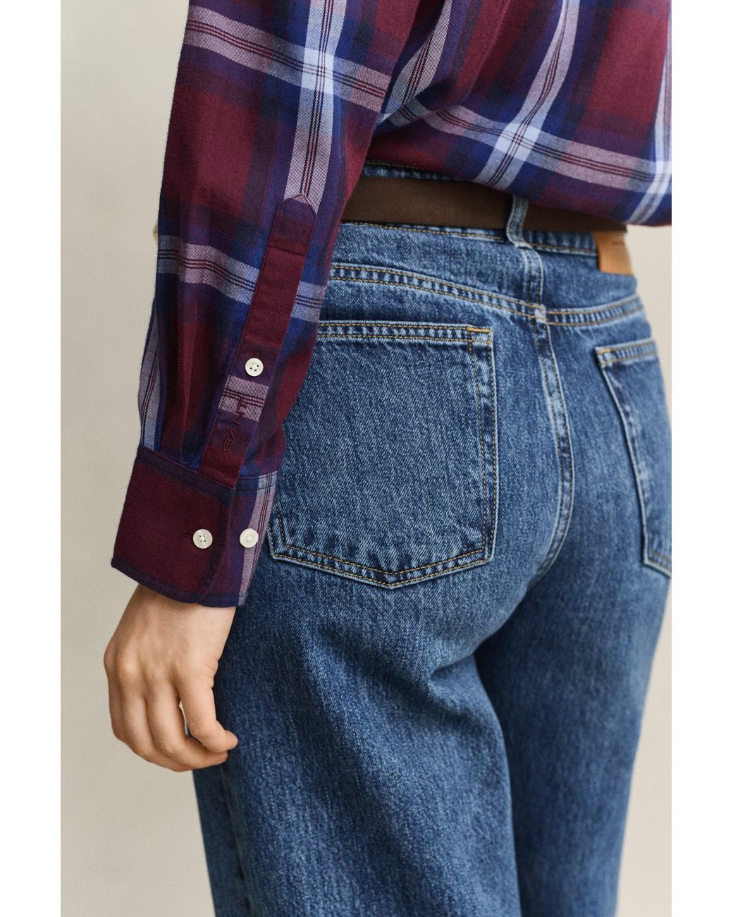 Gant Blue Relaxed Flannel Shirt