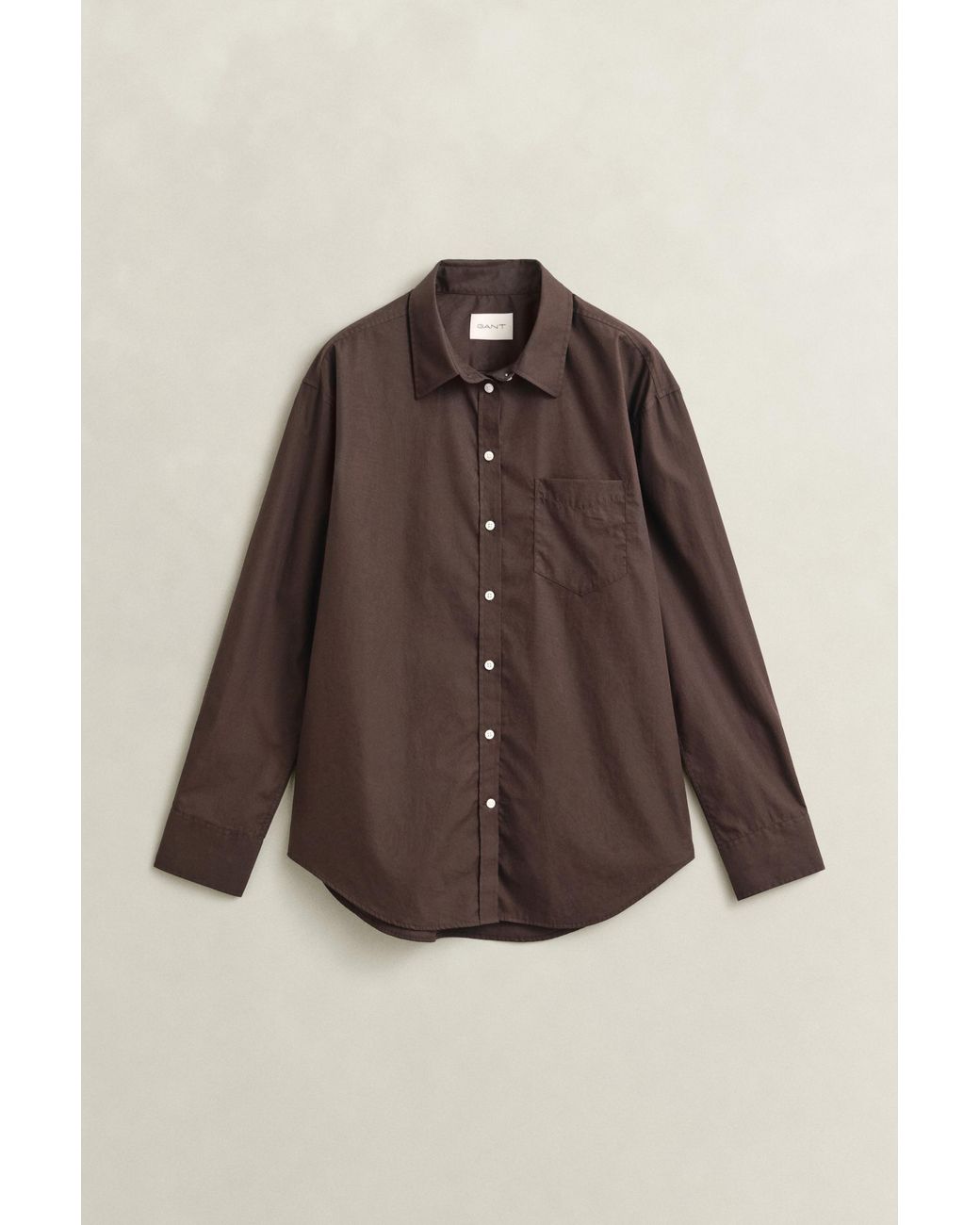 Gant Blue Relaxed Fit Classic Poplin Shirt