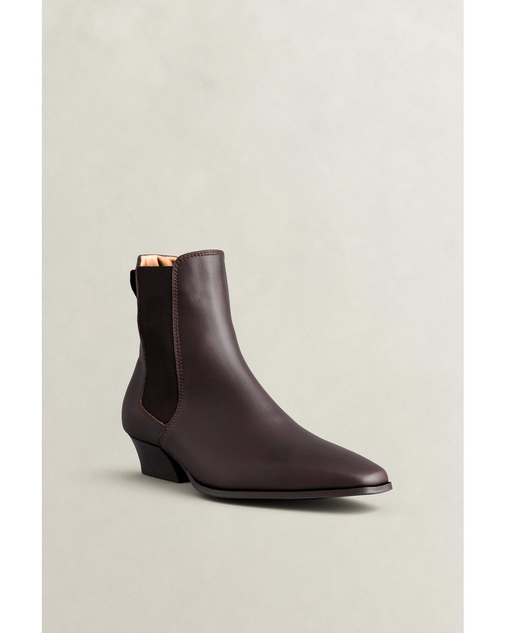 Gant Brown Bassotte Leather Chelsea Boots Dark