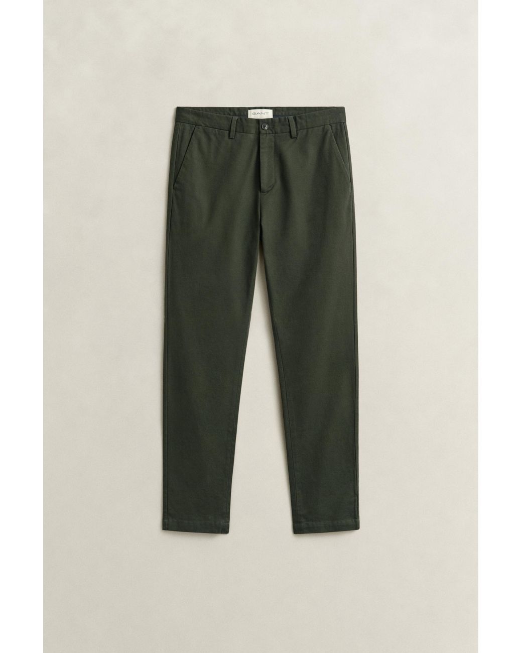 Gant Green Slim Smart Chinos Dark Moss for men
