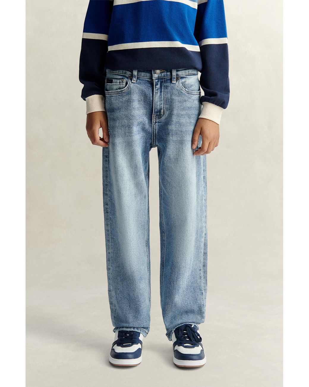 Gant Blue Teens Teen Boys Relaxed Fit Jeans for men