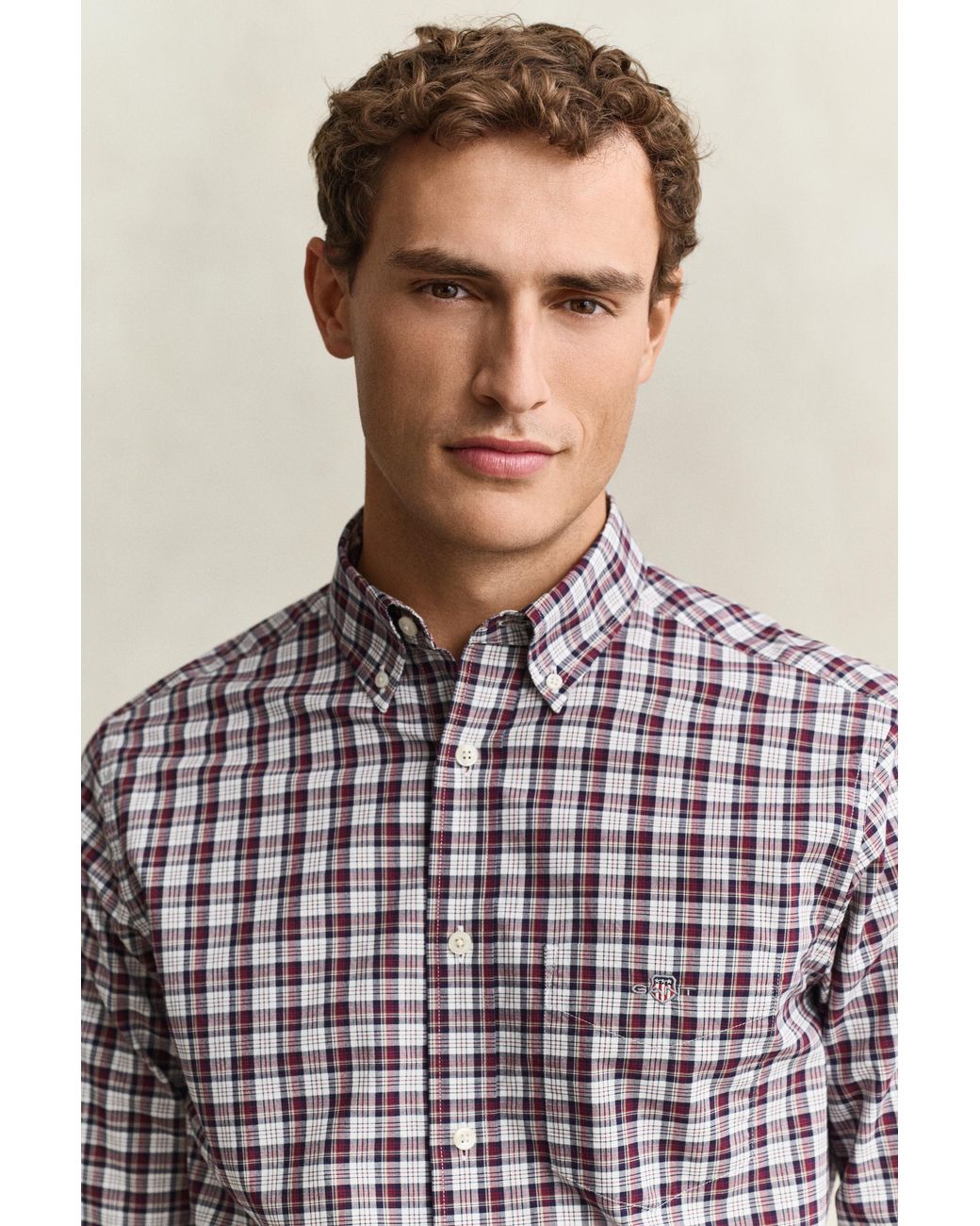 Gant Multicolor Checked Poplin Shirt for men