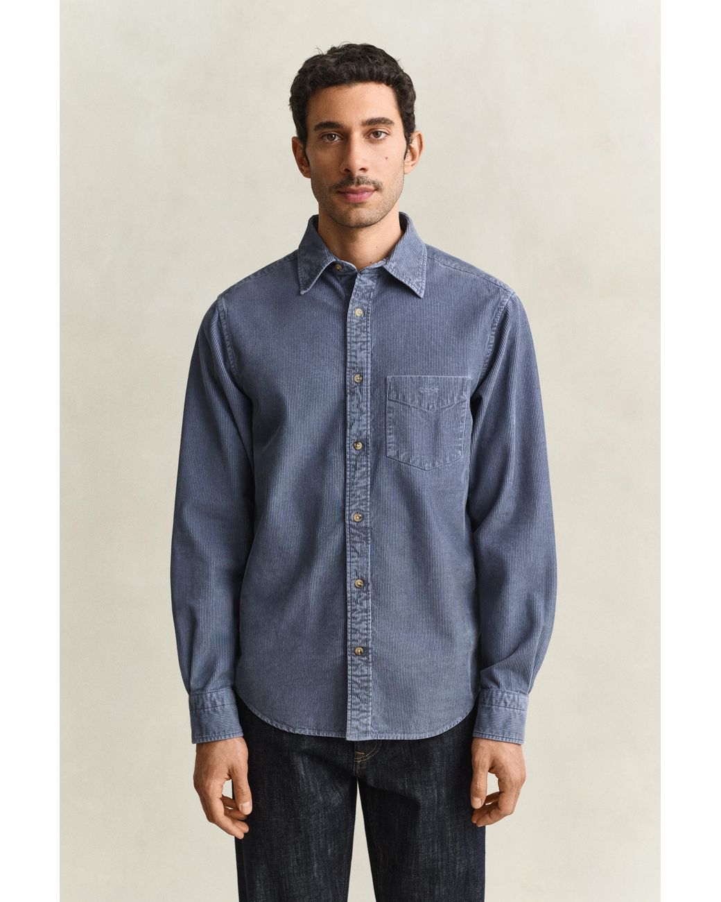 Gant Blue Corduroy Shirt for men