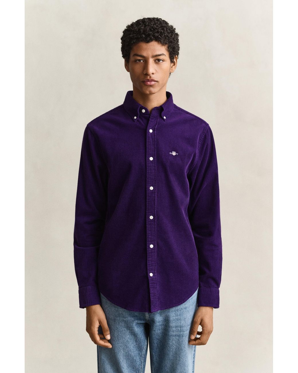 Gant Blue Corduroy Shirt for men
