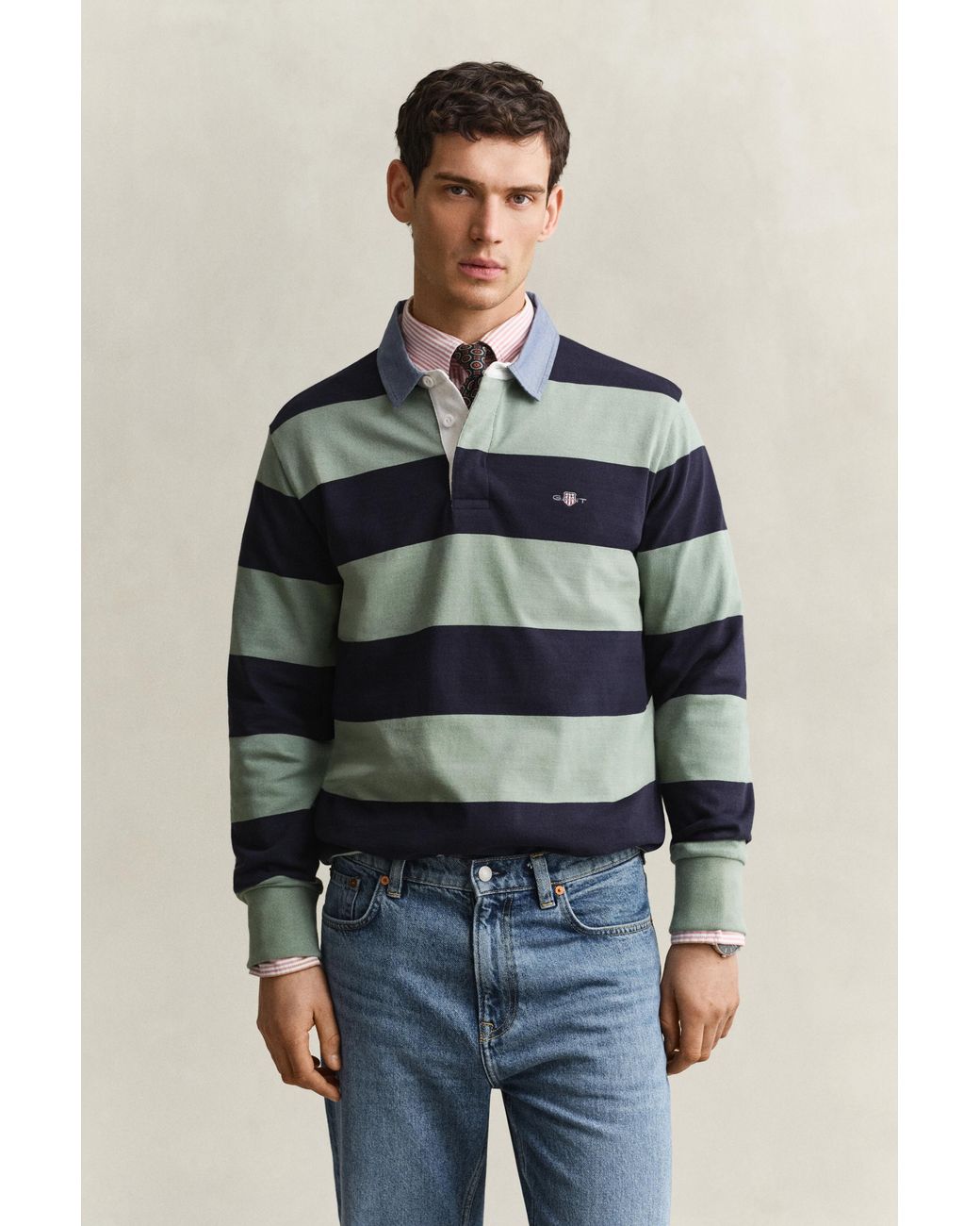 Gant Blue Classic Heavy Rugger for men