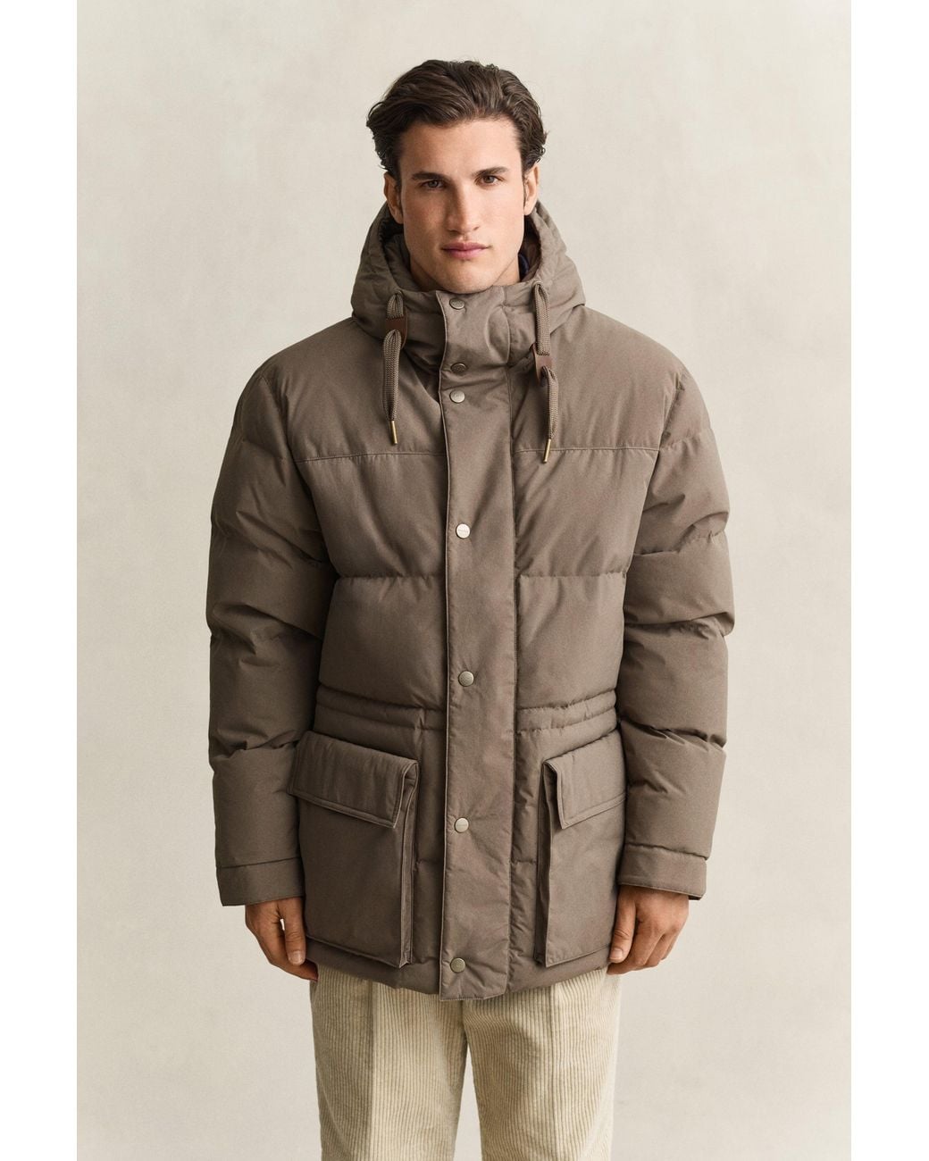 Gant Brown Down Parka for men