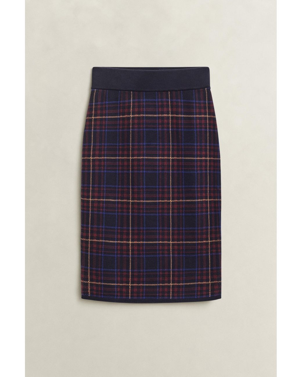 Gant Blue Checked Skirt Evening