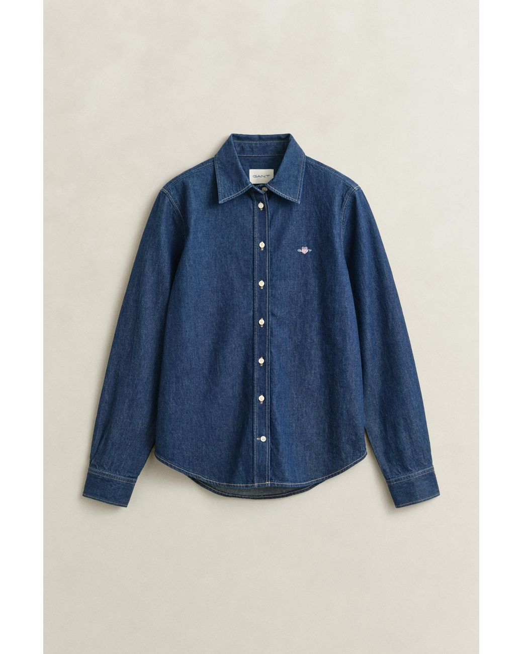 Gant Blue Denim Shirt Dark Raw