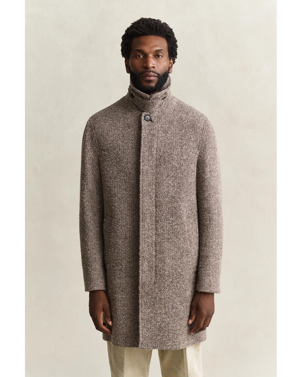 Gant Natural Wool Car Coat for men
