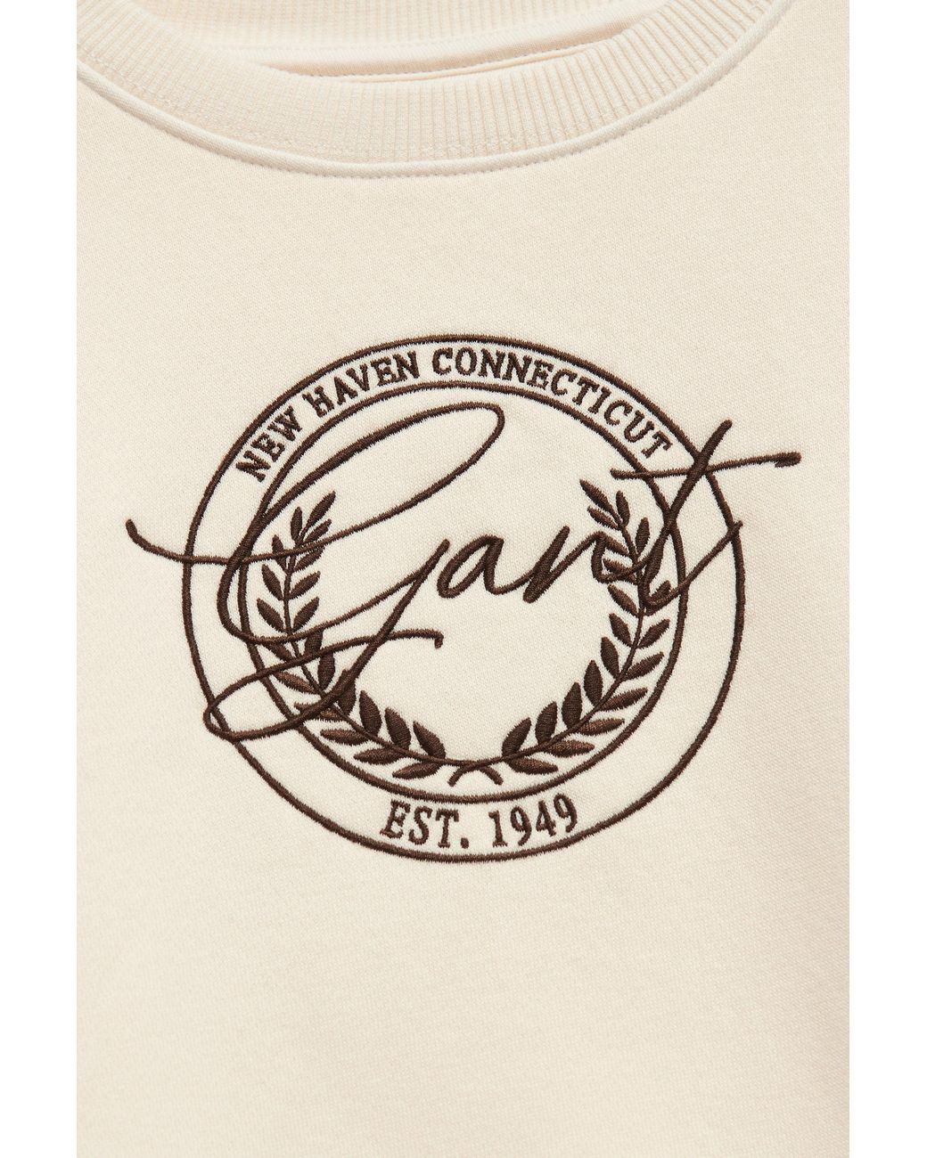 Gant Natural Teens Teen Girls Graphic Sweatshirt Cream