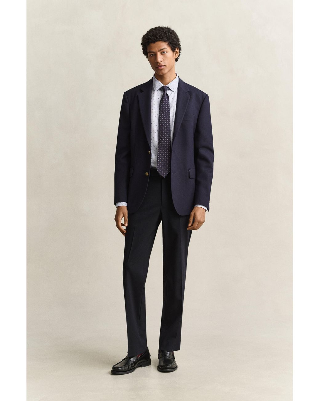 Gant Blue Fil Coupé Shirt for men