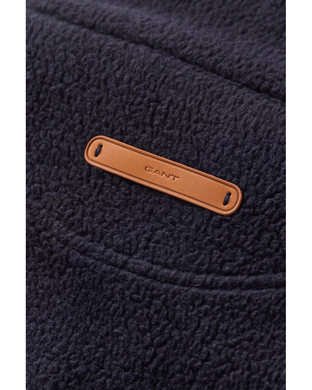 Gant Blue Fleece Vest Evening for men